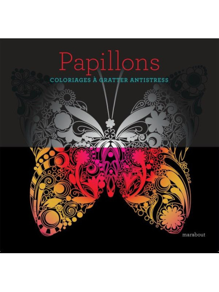 Papillons - Coloriages à gratter antistress