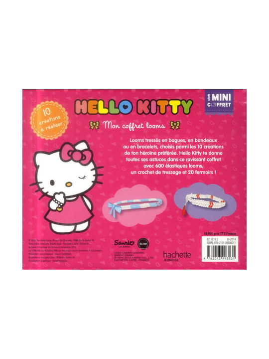 Hello Kitty - Mon coffret looms - 10 créations à réaliser