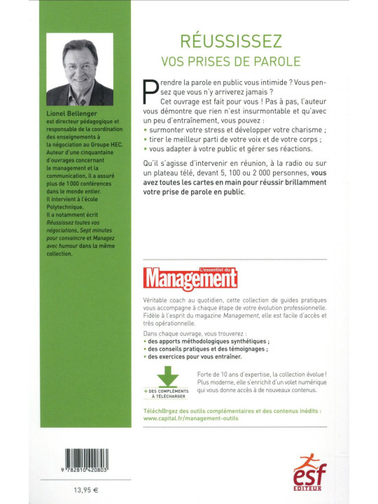 Réussissez vos prises de parole - Votre coach depuis 10 ans - L'essentiel du Management