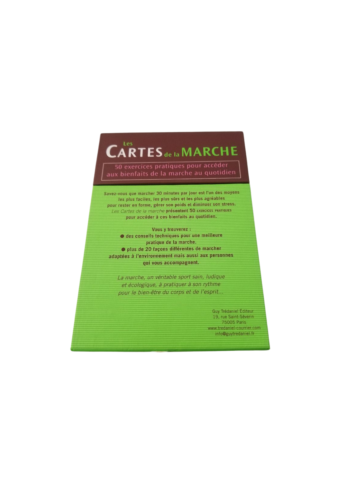 Les cartes de la marche - 50 exercices pratiques pour accéder aux bienfaits de la marche au quotidien
