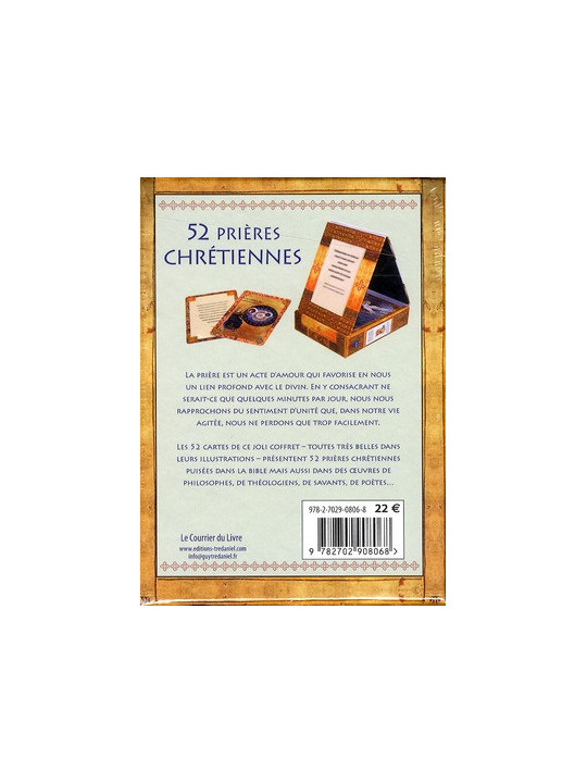52 prières chrétiennes - Pour accéder à l'amour, la joie et la paix - 52 très belles cartes de prières et un chevalet
