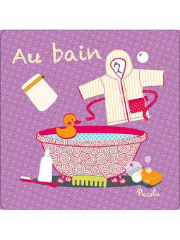 Au bain - Livre tissu
