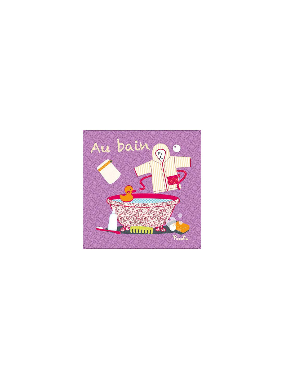 Au bain - Livre tissu