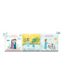 Mon premier album photo - L'album de mon baptême - Livre-frise tissu, 3 pochettes photos