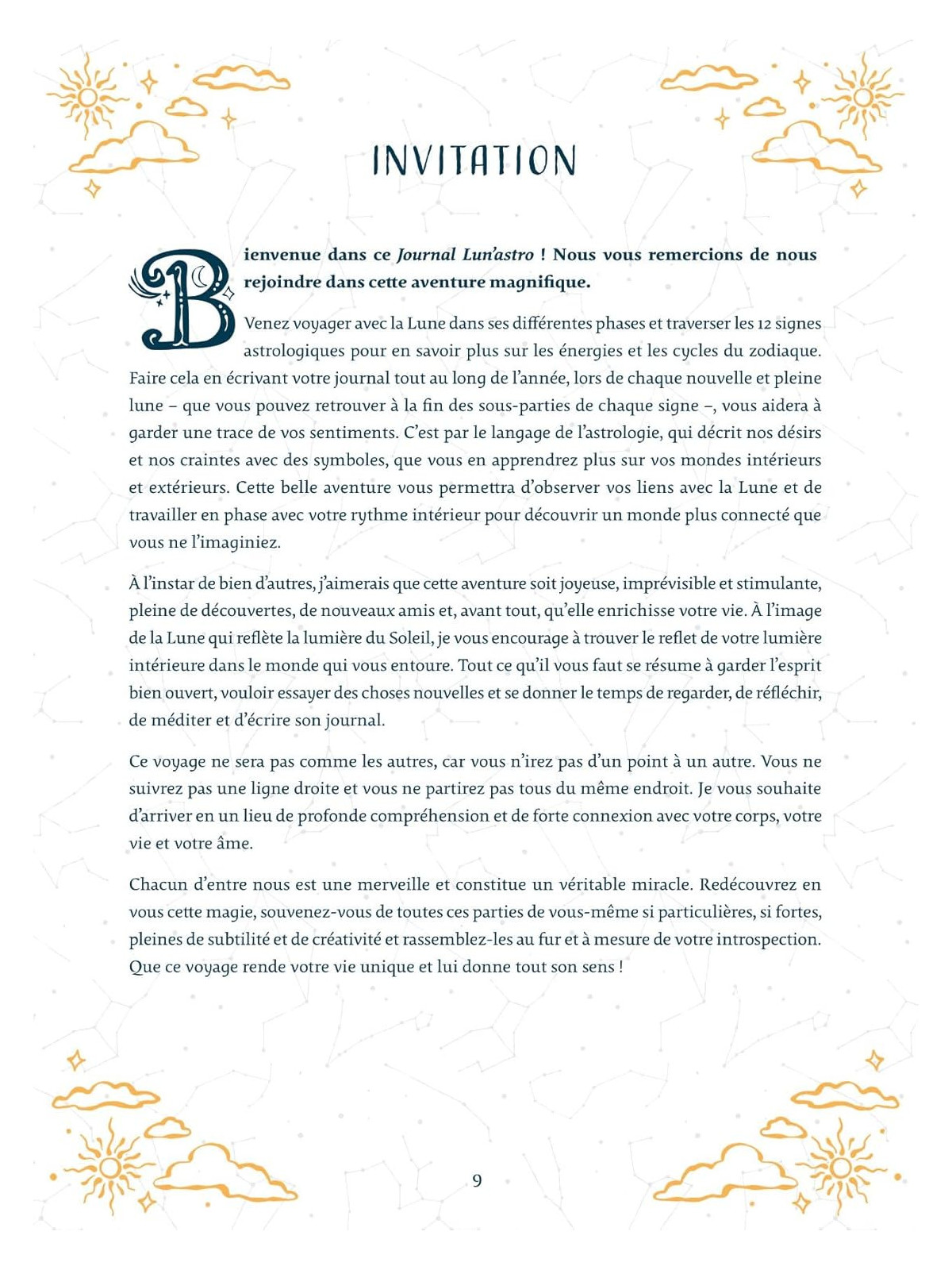 Mon journal Lun'Astro - Cheminez avec la lune et les 12 signes du zodiaque pour révéler votre puissance intérieure