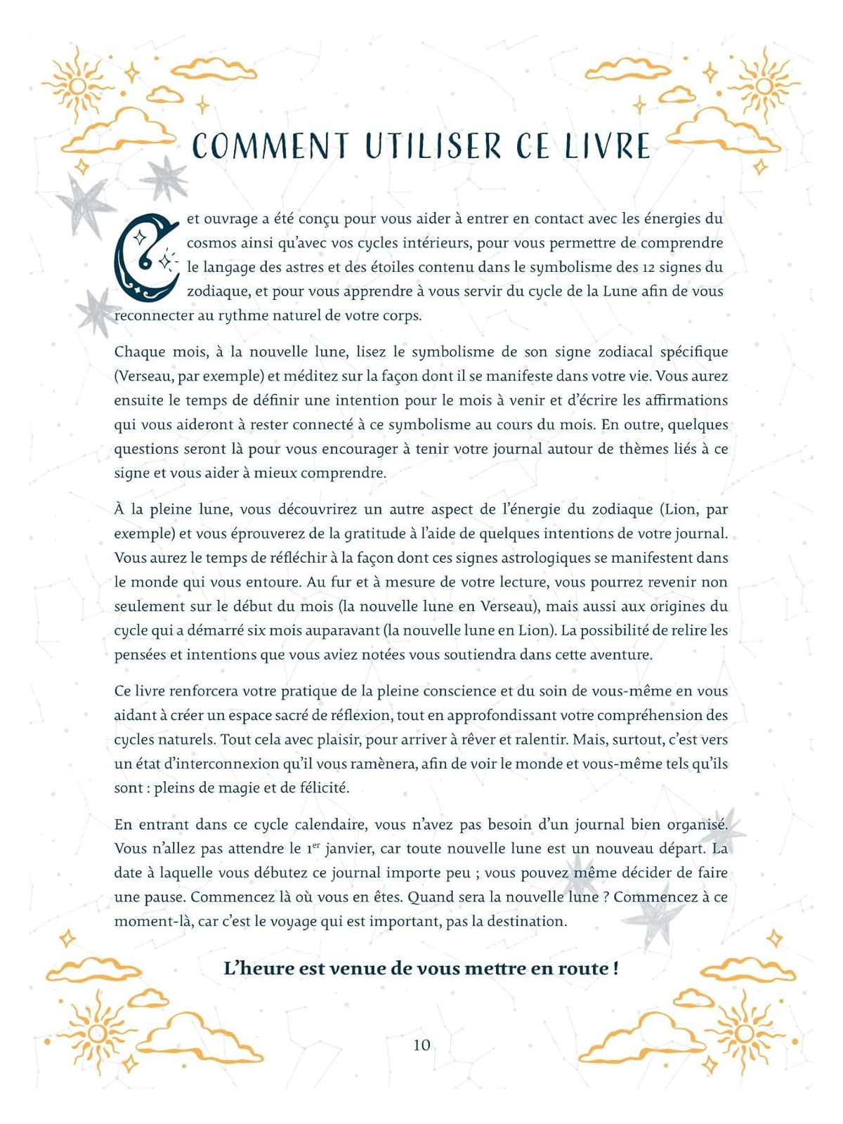 Mon journal Lun'Astro - Cheminez avec la lune et les 12 signes du zodiaque pour révéler votre puissance intérieure