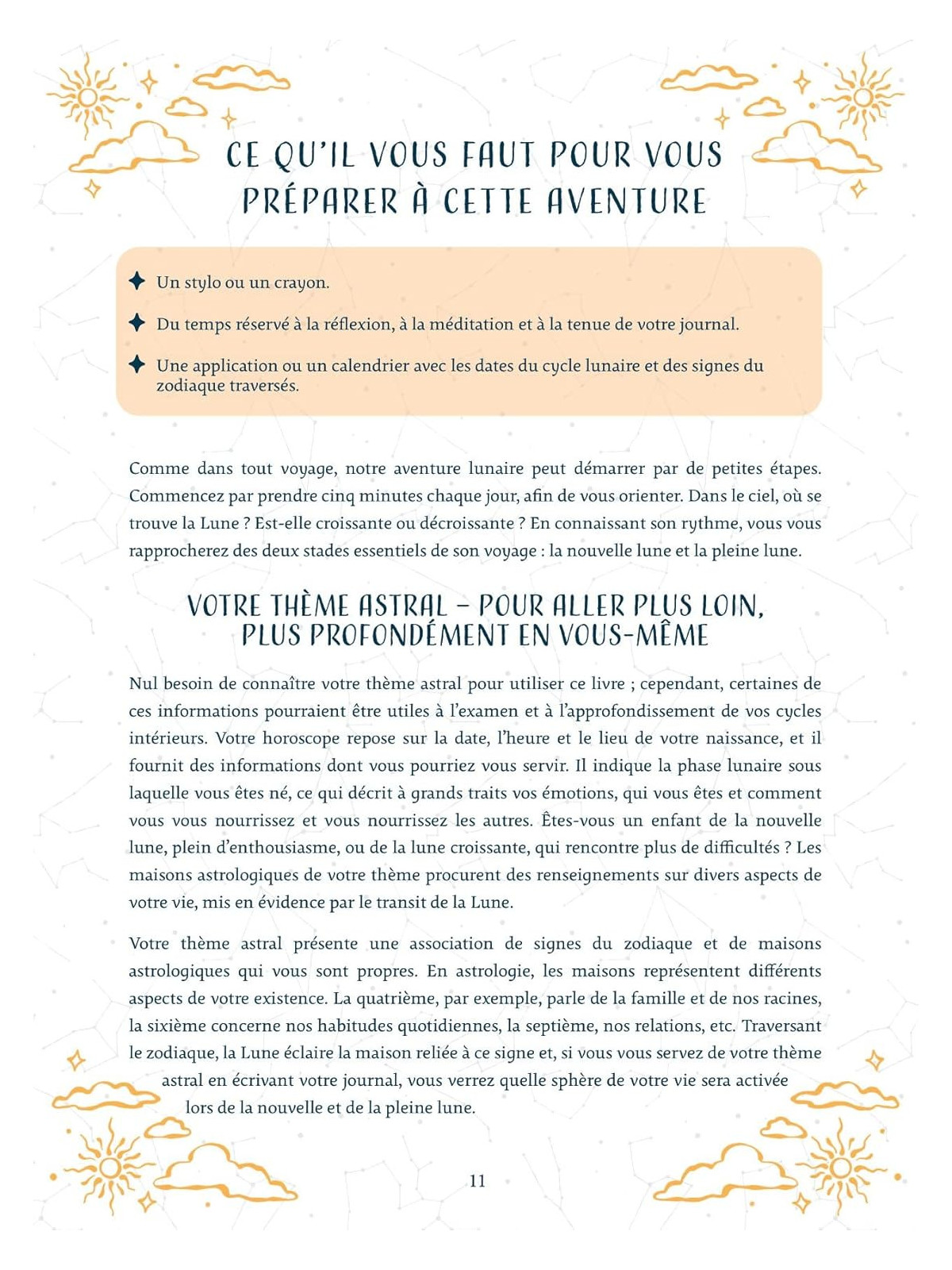 Mon journal Lun'Astro - Cheminez avec la lune et les 12 signes du zodiaque pour révéler votre puissance intérieure