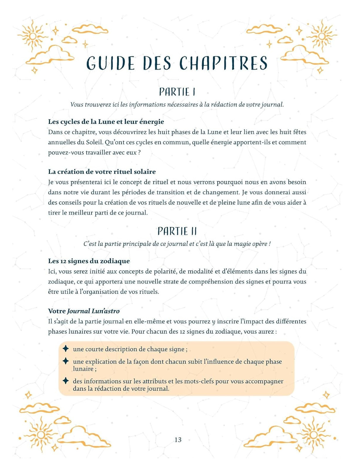 Mon journal Lun'Astro - Cheminez avec la lune et les 12 signes du zodiaque pour révéler votre puissance intérieure