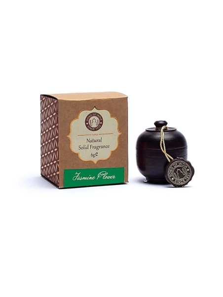 Diffuseur d'arômes Jasmin sous forme de crème parfumée dans une boîte en bois de palissandre