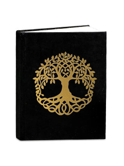 Carnet vierge Arbre de vie en papier Lokta fait main