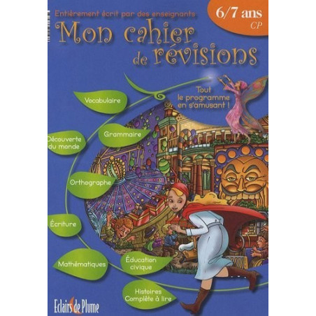 Mon cahier de révisions - 6/7 ans CP - Mystik-Boutique.fr, Librairie